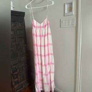 ANTHROPOLOGIE WHITE & PINK DRESS